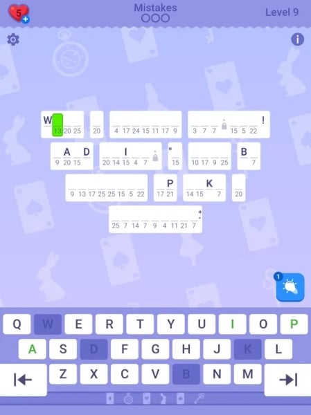 Cryptogram: Word Brain Puzzle